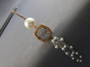 EXTRA LARGE .11CT DIAMOND & AAA SOUTH SEA PEARL 18KT WHITE & ROSE GOLD EARRINGS