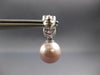 .53CT DIAMOND & AAA PINK SAPPHIRE & SOUTH SEA PEARL 14KT WHITE GOLD 3D EARRINGS