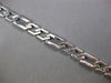 ESTATE LONG 14KT WHITE GOLD 3D CLASSIC SOLID HEXAGON MENS BRACELET