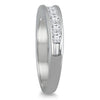 1.0CT DIAMOND 14KT WHITE GOLD 3D PRINCESS CHANNEL SEMI ETERNITY ANNIVERSARY RING