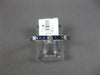 .41CT DIAMOND & AAA SAPPHIRE 14KT WHITE GOLD 2MM SEMI ETERNITY ANNIVERSARY RING
