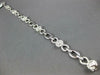 WIDE 1.78CT DIAMOND 14KT WHITE GOLD 3D ROUND MULTI FLOWER INFINITY LOVE BRACELET