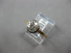 ANTIQUE .85CT OLD MINE DIAMOND 14KT 2 TONE GOLD SOLITAIRE ENGAGEMENT RING #27990