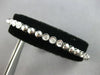 ESTATE .72CT DIAMOND 14KT WHITE GOLD 3 STONE PAST PRESENT FUTURE TENNIS BRACELET