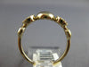 ESTATE .16CT DIAMOND 14KT YELLOW GOLD 3D ROUND CLUSTER FLOWER FUN RING