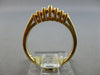 .39CT DIAMOND 14K WHITE & YELLOW GOLD 3D 7 STONE MARQUISE SHAPE ANNIVERSARY RING