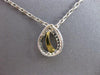 ESTATE .19CT DIAMOND 18KT 2 TONE GOLD 3D TEAR DROP LOVE KNOT FUN PENDANT