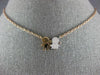 ESTATE .16CT DIAMOND 18KT WHITE & ROSE GOLD 3D BABY BOY & GIRL FUN NECKLACE