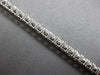 ESTATE LARGE & WIDE 6.71CT DIAMOND 14KT WHITE GOLD CLASSIC ROUND TENNIS BRACELET