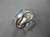 .50CT DIAMOND 14KT WHITE GOLD CLASSIC SOLITAIRE ROUND LOVE KNOT UNISEX FUN RING