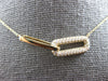 ESTATE .49CT DIAMOND 14KT YELLOW GOLD 3D CLASSIC RECTANGULAR LOVE KNOT NECKLACE