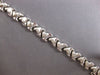 ESTATE WIDE 14KT WHITE GOLD 3D MATTE AND SHINY MULTI HEART LOVE BRACELET