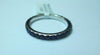 ESTATE 1.05CT AAA SAPPHIRE 18K WHITE GOLD SHARED PRONG ETERNITY ANNIVERSARY RING