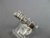 ESTATE .69CT DIAMOND PLATINUM CLASSIC 5 STONE CHANNEL PRINCESS ANNIVERSARY RING