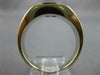 LARGE .82CT DIAMOND 14KT 2 TONE GOLD ROUND & PRINCESS INVISIBLE SQUARE MENS RING