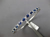 LARGE 4.47CT DIAMOND & AAA SAPPHIRE 18KT WHITE GOLD 3D OVAL CUFF BANGLE BRACELET