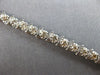 ESTATE 2.0CT DIAMOND 14KT WHITE GOLD 3D CLASSIC ROUND S TENNIS BRACELET