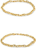 .51CT DIAMOND 14KT YELLOW GOLD 3D ROUND CUBAN BY THE YARD FLEXIBLE FUN BRACELET