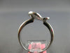 ESTATE .27CT DIAMOND 18KT WHITE GOLD 3D CLASSIC DOUBLE HEART LOVE RING