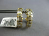 1.0CT DIAMOND 14KT YELLOW GOLD ROUND & BAGUETTE CHANNEL CLIP ON HANGING EARRINGS