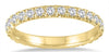 1.4CT DIAMOND 14KT YELLOW GOLD CLASSIC ROUND ETERNITY WEDDING ANNIVERSARY RING