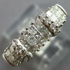 .85CT DIAMOND 14KT WHITE GOLD ROUND & PRINCESS 3 ROW INVISIBLE ANNIVERSARY RING
