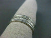 Estate Wide 14K White Gold Filigree Rope Design Mens Wedding Ring Beautiful 1210