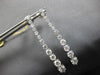 EXTRA LARGE 3.53CT DIAMOND 14KT WHITE GOLD 3D GRADUATING JOURNEY EARRINGS 28178