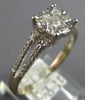 ESTATE .48CT DIAMOND 18K 2 TONE GOLD ROUND INVISIBLE FLOWER FRIENDSHIP LOVE RING