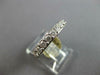 ESTATE .65CT DIAMOND 14K WHITE GOLD ROUND 9 STONE SEMI ETERNITY ANNIVERSARY RING