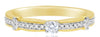 .20CT DIAMOND 14K YELLOW GOLD ROUND SOLITAIRE SEMI ETERNITY FRIENDSHIP LOVE RING