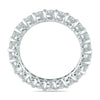 2.0CT DIAMOND 14KT WHITE GOLD 3D SHARED PRONG ETERNITY WEDDING ANNIVERSARY RING