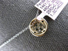 .55CT DIAMOND 14KT YELLOW GOLD 3D ROUND CLUSTER INVISIBLE HALO FLOATING PENDANT