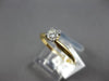 ESTATE .20CT DIAMOND 14KT 2 TONE GOLD ROUND SOLITAIRE 4 PRONG ENGAGEMENT RING