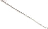 1.73CT DIAMOND 18KT WHITE GOLD 3D ROUND & BAGUETTE 4 LEAF CLOVER TENNIS BRACELET