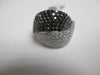 ESTATE LARGE 2.02CT DIAMOND 18KT WHITE GOLD CLASSIC CRISS CROSS LOVE KNOT RING