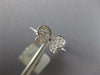 ESTATE .15CT DIAMOND 18KT WHITE GOLD 3D CLASSIC BUTTERFLY LOVE RING