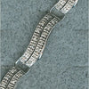 ESTATE .56CT DIAMOND 14KT WHITE GOLD 3D CLASSIC DOUBLE SWIRL TENNIS BRACELET