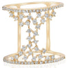 ESTATE LARGE .60CT DIAMOND 14KT YELLOW GOLD CLUSTER ETOILE FUN ANNIVERSARY RING