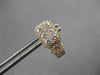 1.42CT DIAMOND 18K ROSE GOLD ROUND CLUSTER RECTANGULAR UMBRELLA HANGING EARRINGS