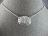 LARGE 7.4CT DIAMOND & AAA AUSTRALIAN OPAL 14KT WHITE GOLD OVAL FILIGREE NECKLACE