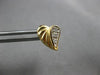 ESTATE .07CT DIAMOND 14KT WHITE & YELLOW GOLD CLASSIC HEART STUD EARRINGS #28064
