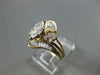 ESTATE MARQUISE DIAMOND 14KT W&Y GOLD ENGAGEMENT RING INSERT WEDDING BAND #21718