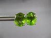 ESTATE 2.80CT AAA PERIDOT 14KT WHITE GOLD 3D CLASSIC OVAL STUD EARRINGS