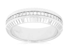 .28CT DIAMOND 14KT WHITE GOLD 3D CHANNEL SHARED PRONG WEDDING ANNIVERSARY RING