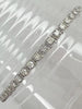 ESTATE 2.35CT DIAMOND 14KT WHITE GOLD 3D ROUND SQUARE FILIGREE TENNIS BRACELET