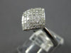 .50CT DIAMOND 14KT WHITE GOLD PRINCESS 3D INVISIBLE SQUARE GEOMETRICAL FUN RING