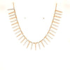 ESTATE 1.16CT DIAMOND 18KT WHITE AND ROSE GOLD 3D MULTI BAR TENNIS NECKLACE