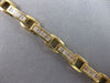 WIDE 3.0CT DIAMOND 14KT YELLOW GOLD BAGUETTE CHANNEL RECTANGULAR TENNIS BRACELET