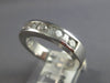 .80CT DIAMOND 14KT WHITE GOLD ROUND & BAGUETTE CHANNEL WEDDING ANNIVERSARY RING